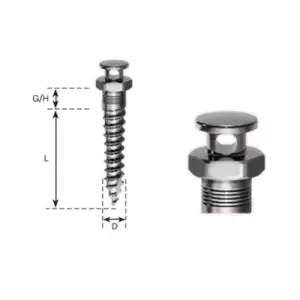Міні-імплант ортодонтичний Through Hole проста головка Bio-Tack S